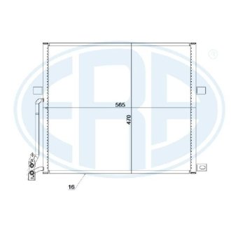 Радіатор кондиціонера ERA 667230