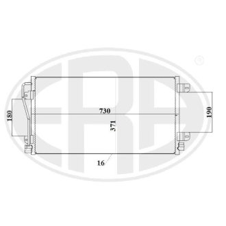 Радіатор кондиціонера ERA 667237