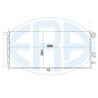 Радіатор кондиціонера ERA 667242