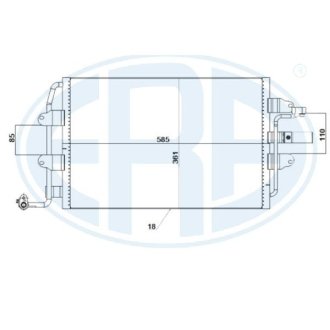Радіатор кондиціонера ERA 667243