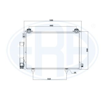 Радіатор кондиціонера ERA 667258