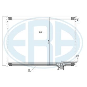Радіатор кондиціонера ERA 667263