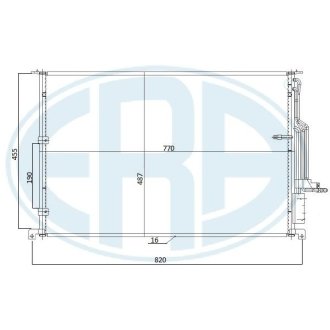Радіатор кондиціонера ERA 667270
