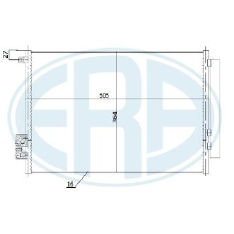 Радіатор кондиціонера ERA 667271