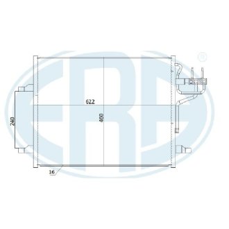 Радіатор кондиціонера ERA 667283