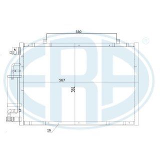 Радіатор кондиціонера ERA 667284