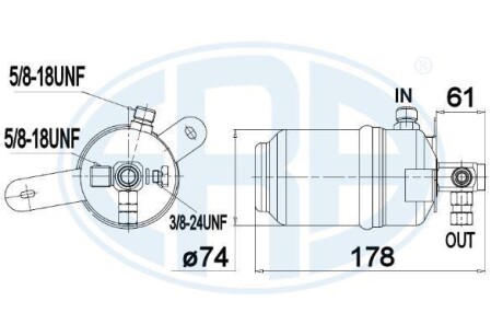 Осушувач кондицiонера ERA 668008