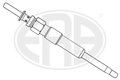 Свічка розжарювання BMW 3 (E46/E90)/5 (E60)/X5 (E70) 2.0/2.5/3.0D 01- (5V) ERA 886015