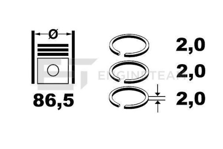 Комплект колец ET ENGINETEAM R1006950