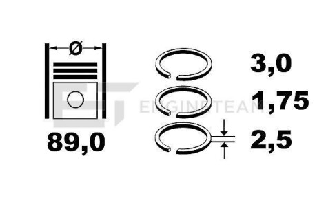 Комплект колец ET ENGINETEAM R1008800