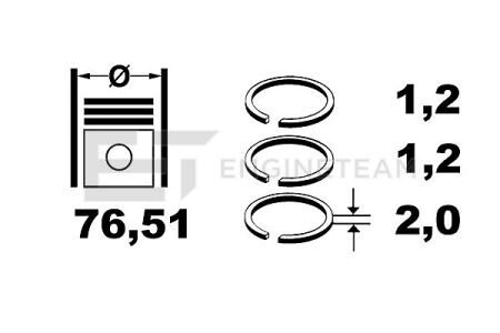 Комплект колец ET ENGINETEAM R1009900