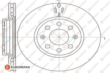 Диск ГАЛЬМ?ВНИЙ К-КТ EUROREPAR 1618866180