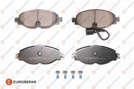 Колодки тормозные (передние) Audi A3/Q2/Q3/Seat/Skoda Octavia/Kodiaq/VW Golf/Passat B8 12- (+датчик) EUROREPAR 1639374980