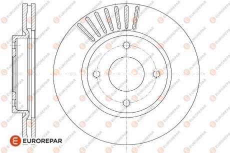 ДИСК ГАЛЬМ?ВНИЙ ПЕРЕДН?Й EUROREPAR 1642778380