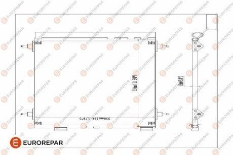 Радіатор кондиціонера EUROREPAR E163364