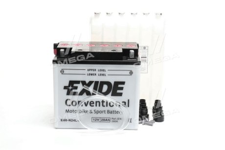 АкумуляторMOTOR 12V 28AH 280A Y60-N24L-A/E60-N24L-A [184X124X160] EXIDE E60N24LA (фото 1)