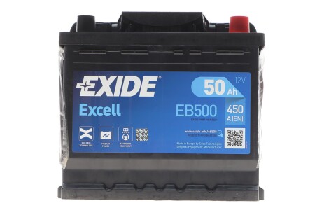 Аккумулятор EXIDE EB500 (фото 1)