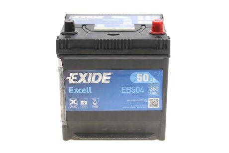 Стартерная батарея (аккумулятор) EXIDE EB504 (фото 1)