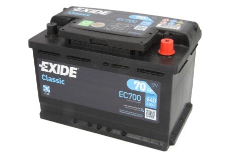 Аккумулятор CLASSIC 12V/70Ah/640A EXIDE EC700