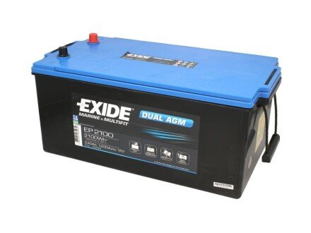 Акумулятор 12В 240Агод./1200А DUAL AGM EXIDE EP2100