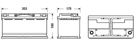 Автозапчасть EXIDE EQ800