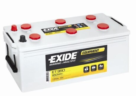 Стартерная аккумуляторная батарея EXIDE ET950 (фото 1)