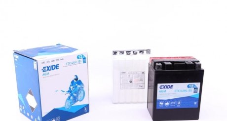 Стартерна батарея (акумулятор) EXIDE ETX14AHLBS