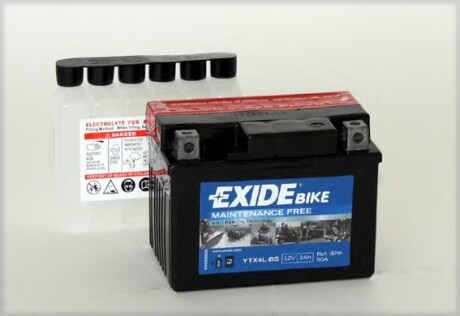 Акумулятор EXIDE YTX4LBS