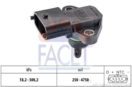 Датчик абсолютного тиску (Manifold Air Pressure Sensor, MAP sensor) FACET 103178