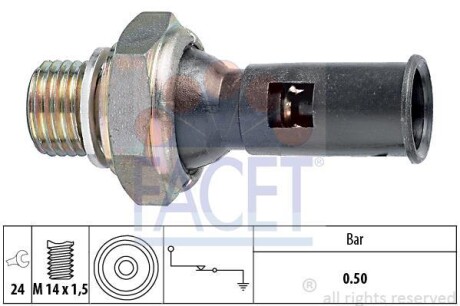 Датчик давления масла FACET 70056