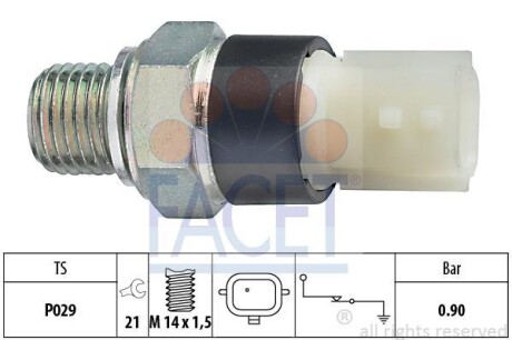 Датчик давления масла FACET 70179