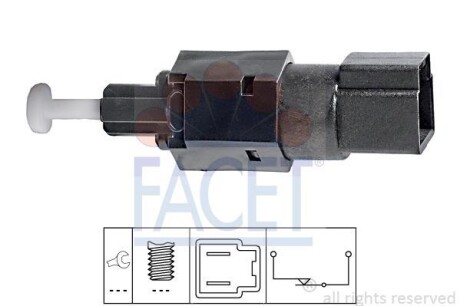 Выключатель фонаря сигнала торможения FACET 71104