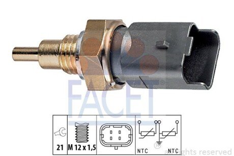 Датчик температуры охлаждающей жидкости FACET 73286 (фото 1)