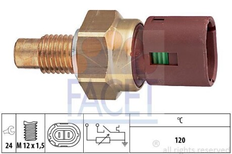 Датчик температури рідини охолодження FACET 73549
