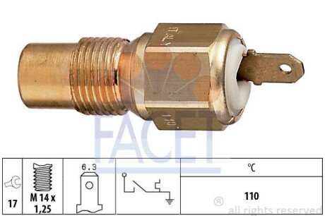 Датчик температуры FACET 74030