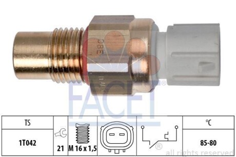 Термовыключатель, вентилятор радиатора FACET 75246