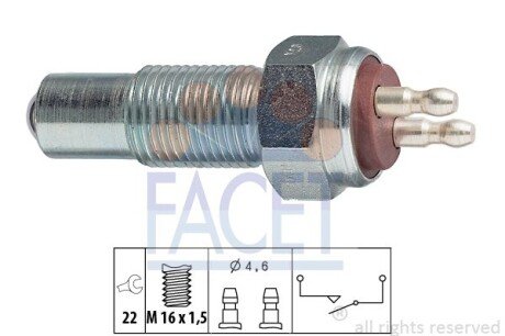 Переключатель заднего хода автомобиля FACET 76006