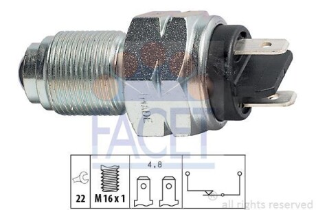 Вимикач фар заднього ходу FACET 76017