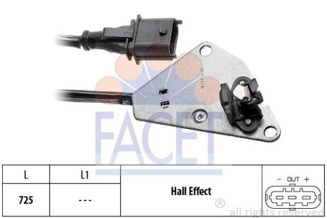 Датчик, положение распределительного вала FACET 90210
