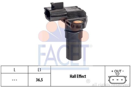 Датчик колінвалу/розподілвалу FACET 9.0649