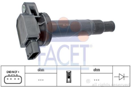 Катушка зажигания FACET 9.6359 (фото 1)