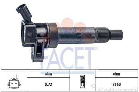 Катушка системы зажигания FACET 9.6456