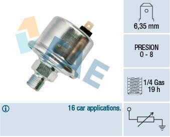 Датчик, давление масла FAE 14040