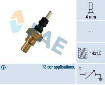 Датчик, температура охлаждающей жидкости FAE 32250