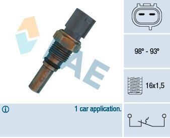 Термовимикач вентилятора радіатора FAE 36550