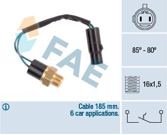 Термовыключатель, вентилятор радиатора FAE 36610