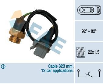 Термовимикач вентилятора радіатора FAE 37510
