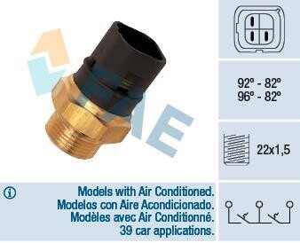 Термовимикач вентилятора радіатора FAE 37980
