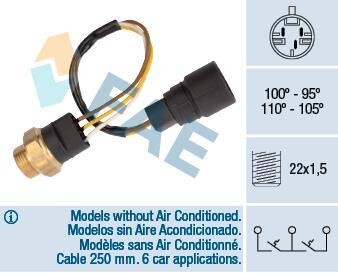 Термовимикач вентилятора радіатора FAE 38080