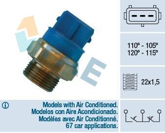 Термовыключатель, вентилятор радиатора FAE 38330